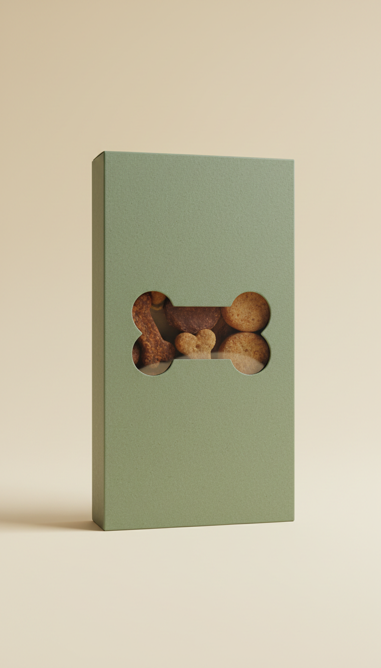 Artisanal gourmet pet treats box